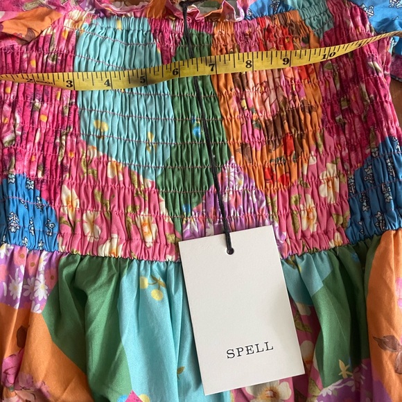 MSRP $299 NWT Spell & The Gypsy Collective Freda Puff Sleeve Midi Dress 2XS XXS - Picture 5 of 11